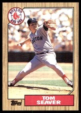 Tom Seaver 1987 Topps #425 Boston Red Sox MLB READ FREE SHIPPING AutographDen