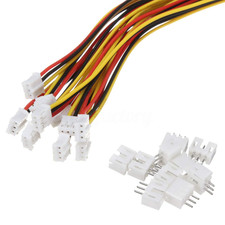 20 Sets Mini Micro Jst 2.0 Ph 3 Pin Connector Plug Male with 150Mm Cable  Femal