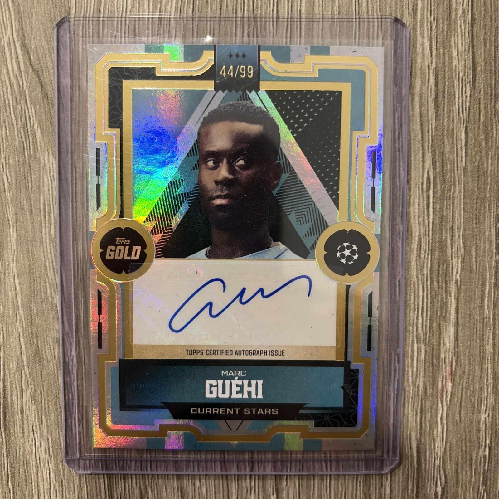 Topps 2026 UEFA Club Competitions Current Stars Marc Guehi Gold Auto 63/99