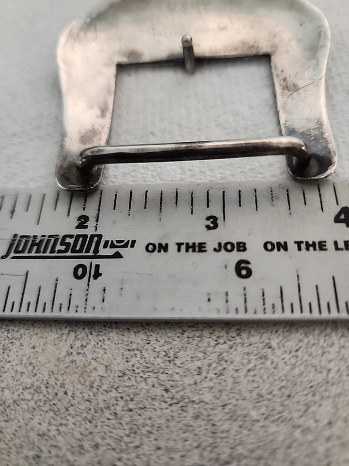 VOGT Sterling Silver LARGE 1 1/2" Ranger Belt Buckle Set Fully Hand Engraved - Image 3 of 4