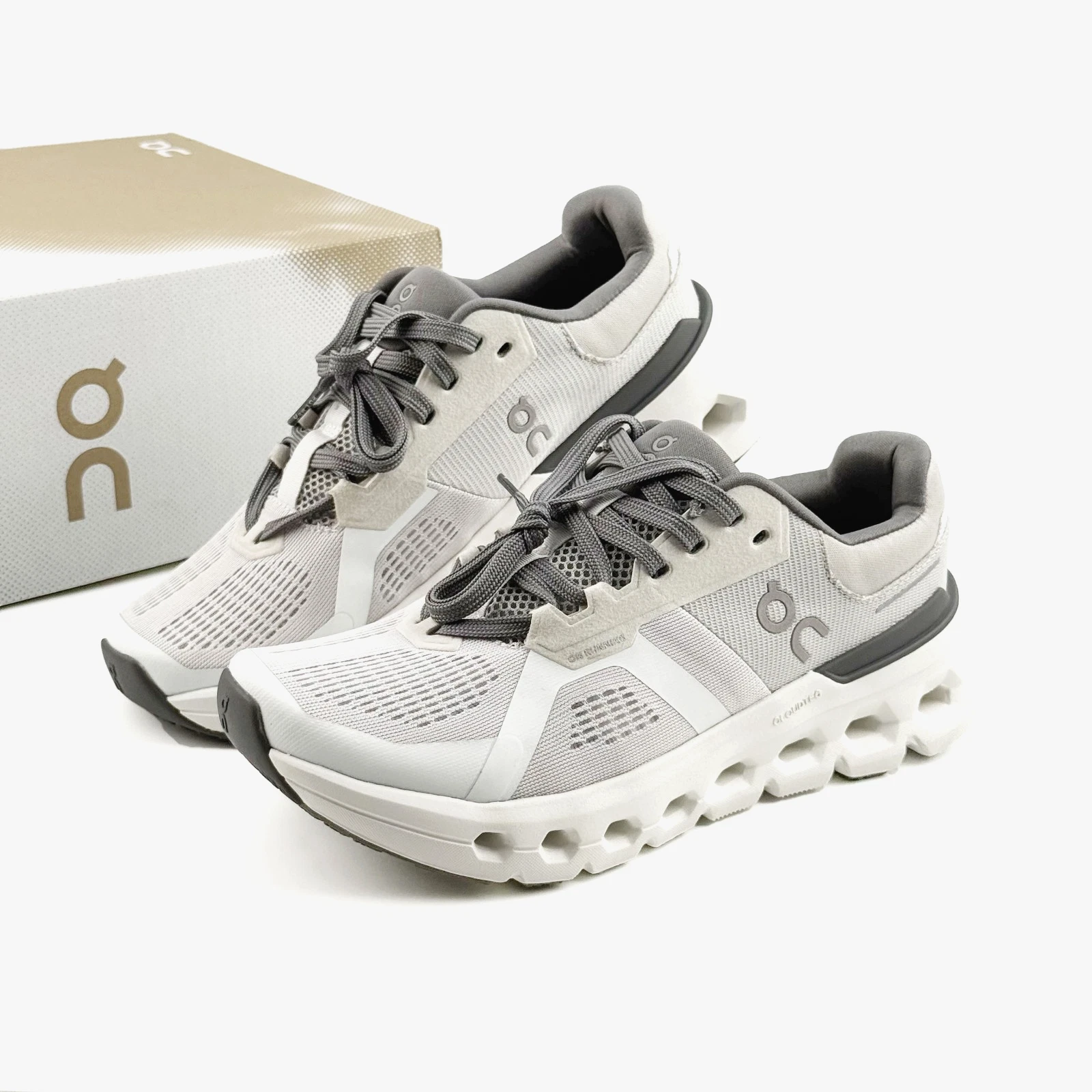 ON Running Cloudrunner 2 Women's Frost | White Breathable Sneakers Size 6-9.5