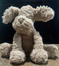 Jellycat Fuddlewuddle Puppy 8 Soft Plush Dog Pet Animal Light Brown Tan