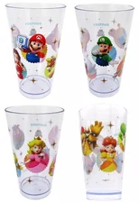 Super Mario Party Mug Set 4pcs Suntory Collab Used Collection
