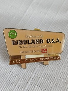 McDonalds Disney Billboard Welcome to DINOLAND USA Enamel Lapel Pin