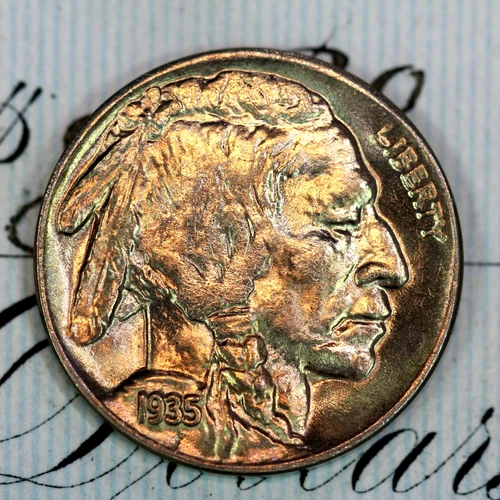 * 1935-D * PRISTINE+ GEM BU MS BUFFALO NICKEL * FROM ORIGINAL COLLECTION