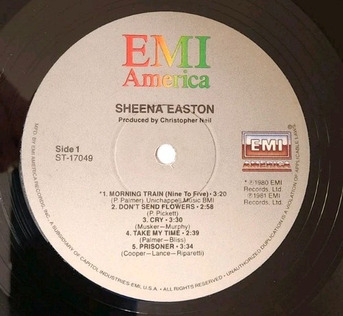 Sheena Easton (1981 EMI Vinyl LP Playtested ST-17049) Take My Time - Picture 4 of 4
