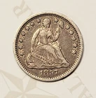 1857 (P) Seated Liberty  Silver Half Dime,  Fine / Very Fine - C9766