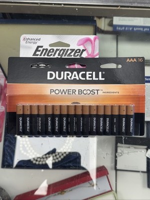 Duracell Power Boost AAA 16-Pack Alkaline Single Use Batteries Battery Size AAA