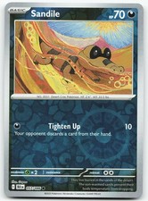 Pokemon Sandile 057/086 Black Bolt Common Reverse Holo NM