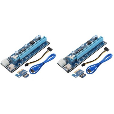 2 Count Unabhängige Grafikkarte Pcie-grafikkarte PCI-E RISER -Adapterkarte