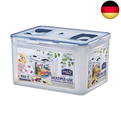 LocknLock PP CLASSIC Aufbewahrungsbox mit Deckel und Griffen | 16 L, 361 x 274