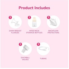 Breast Milk Pump Accessory Kit - Medium 24mm - Baby Bottles