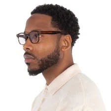 Garrett Leight GLCO x MITCHELL & NESS RAMBIS Demo Square Men's Eyeglasses E0148