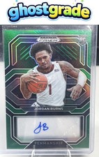 2021 Panini Prizm Draft Picks #CP-JBU Jordan Burns College Penmanship Green
