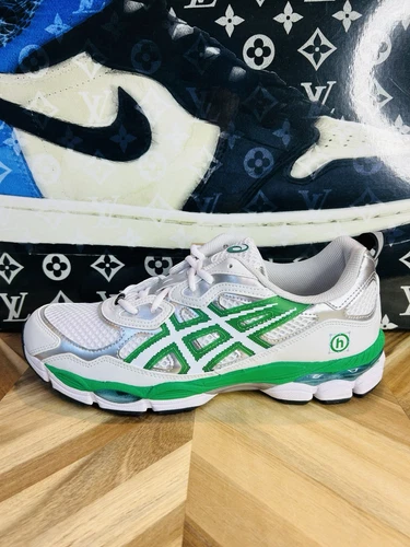 Hidden NY ASICS GEL NYC blanc/vert joyeux 1201B001 100 Taille 12