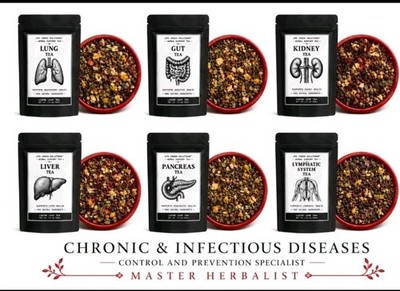 WORLD WIDE BEST SELLING 100% ALKALINE ORGAN DETOX PLUS HEALTH TEA KIT 