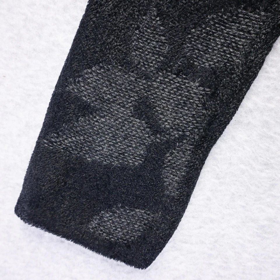 J.Jill 毛衣女式 XS 小号黑色花卉提花套衫教堂办公室 — 第 3/4 张图片