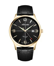 ADRIATICA Men Automatic Casual Watch Classic Dress Black Dial Waterproof Swiss 4