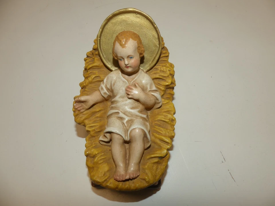 Jesuskind Gips für 30er Krippe – ca. 100 Jahre alt – 13 x 9 cm - Bild 2 von 4