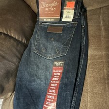 Wrangler Retro Mens Relaxed Fit Bootcut Stret...