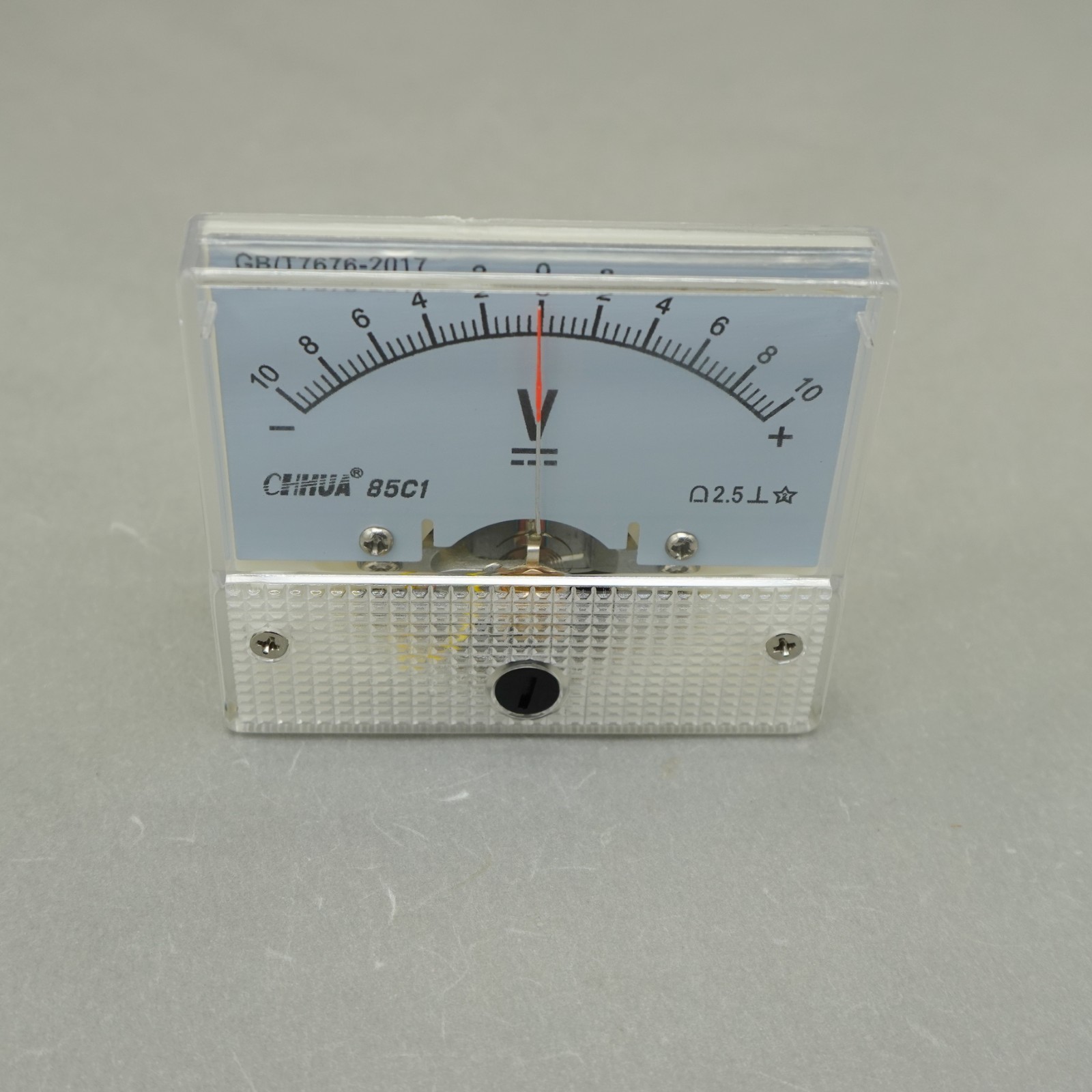 DC Minus Zero Plus -10V-0-+10V Analog 85C1 56*64mm Voltage Analogue Panel meter