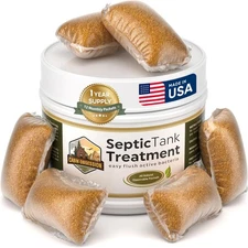 Septic Tank Treatment - 1 Year Supply of Dissolvable Easy Flush Live Bacteria