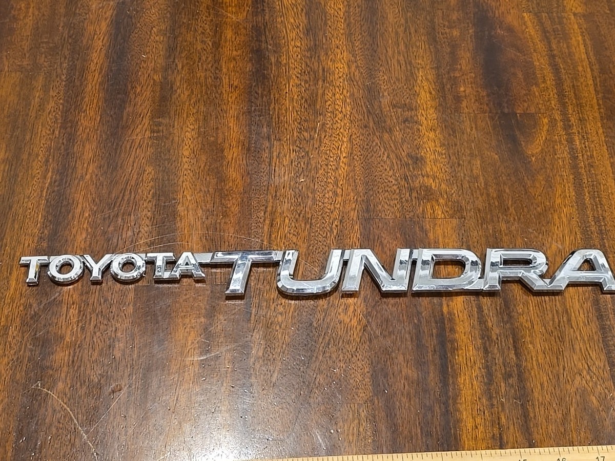 OEM Toyota Tundra Chrome Emblem Logo Badge Genuine 1st Gen