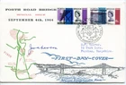1964 FORTH BRIDGE ORD. GREAT BRITAIN QE2 ILLUS FDC N.QUEENSFERRY PMK SIGNED VGC