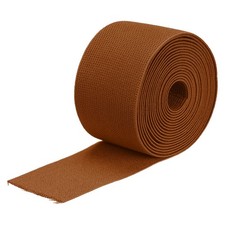 Twill Elastic Band Double-Side 2.8" Flat 4 Yard Flat Elastic Cord Red Brown