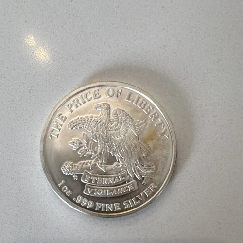 1 oz .999 Fine Silver Round - Don't Tread On Me Price of Liberty 1754