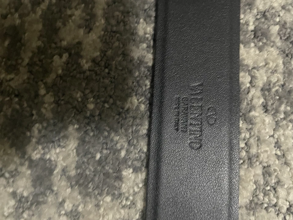 Cinturón de cuero para mujer Valentino Garavani con logotipo marrón talla 85/34 Foto 3 de 4