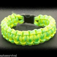 Day Glow Paracord Rope Survival Bracelet 550 LB - Made in the USA