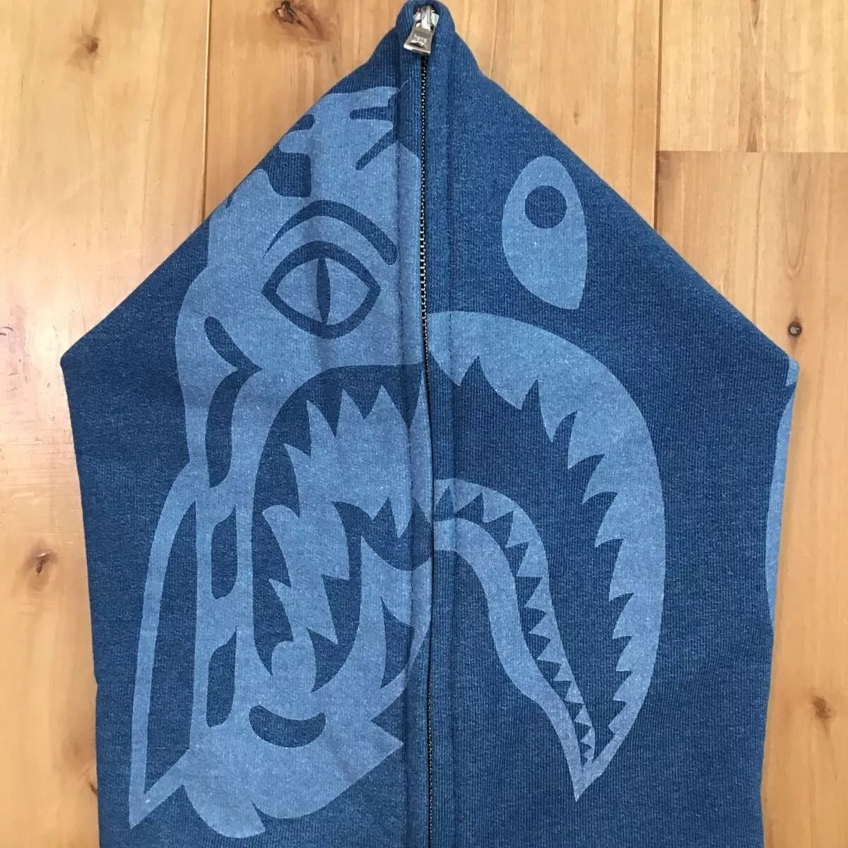Bape indigo best sale hoodie