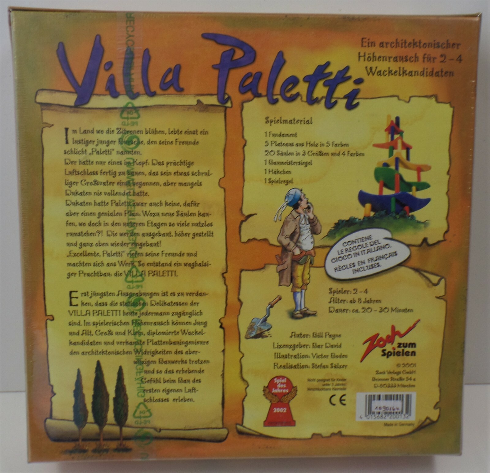 Thumbnail - Villa Paletti - Zoch - Neu - Eingeschweißt Brettspiel Spiel Des Jahres
