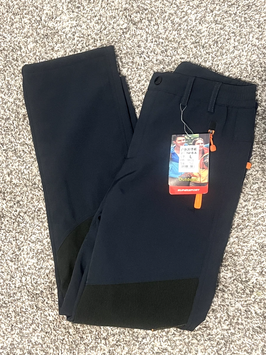 Outdoor Sport Black Waterproof Hiking Pants EX-Stretch Size L (30 X 27)