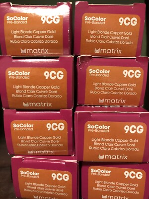 8 Tubes 9CG MATRIX SOCOLOR Pre Bonded HAIRCOLOR NEW!