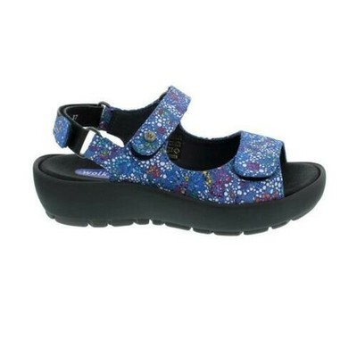 Wolky Rio Mosaic, Sandal, Suede (Printed Velour), Royal-Blue (Blue),  0332542- | eBay