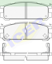 Plaquette de frein Subaru SVX