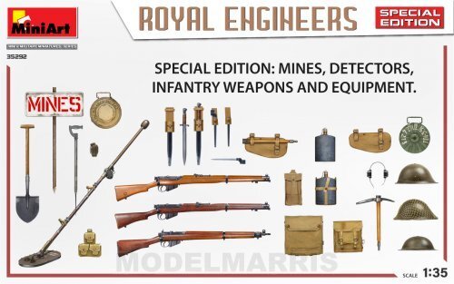Kit Maquette Miniart 1:35 Royal Engineers - Édition Spéciale Neuf - Réf. 35292