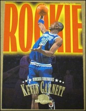 1995-96 Skybox Premium Kevin Garnett Rookie Card #233 Timberwolves RC NRMT. rookie card picture