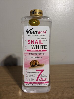 Veet Gold Snail White Body Corrector and Glowing Oil 1000ml Spf 15