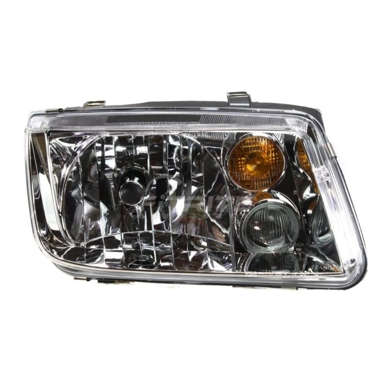 Nova lente e carcaça de lâmpada lateral esquerda e direita compatível com Volkswagen Jetta 2002-2005 - Imagem 3 de 4