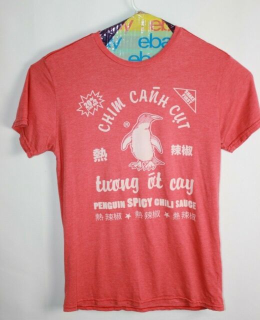 Urban Outfitters Classics Men S T Shirt Penguin Chili Sauce Red Xl