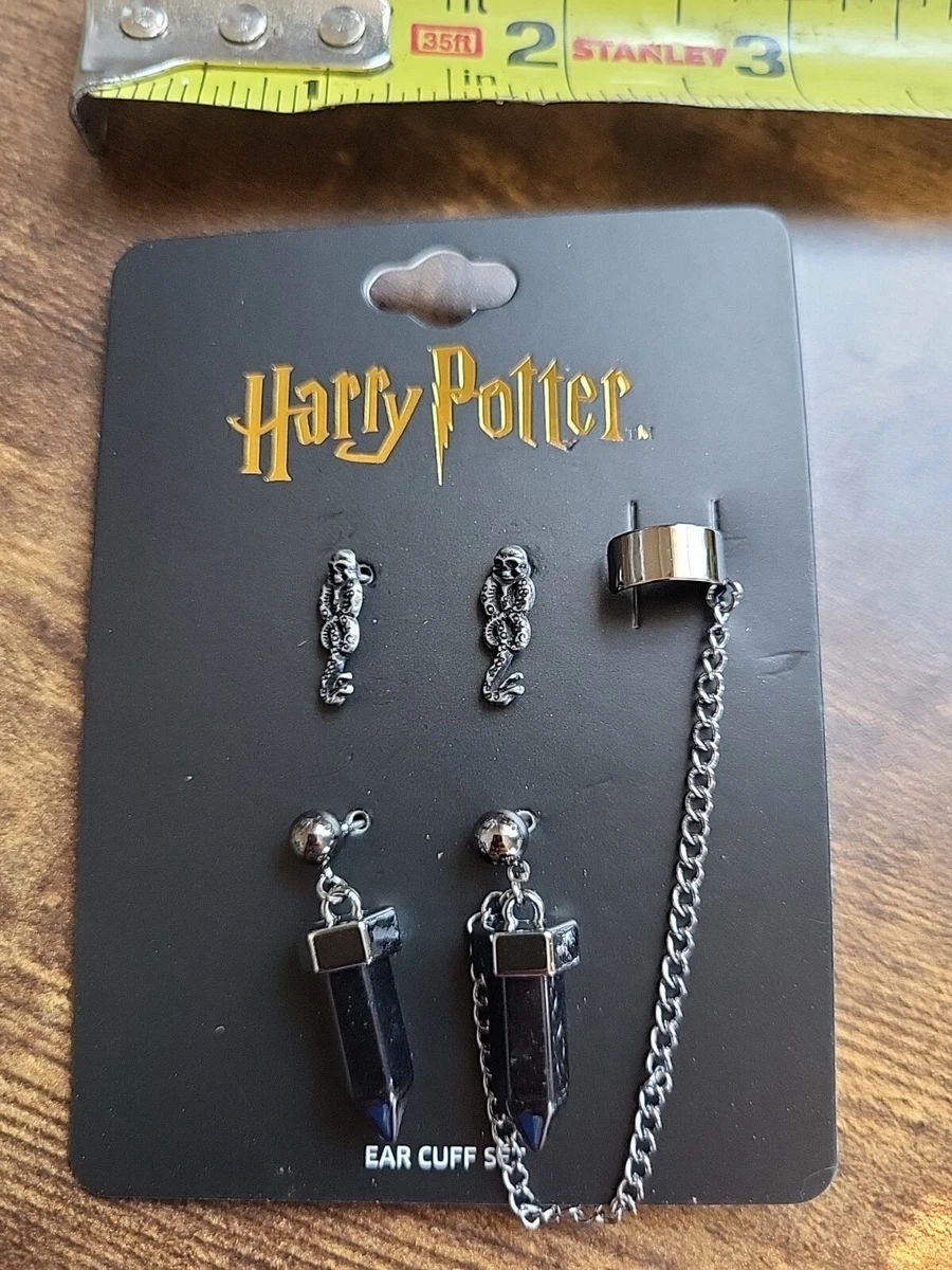 Harry Potter Death Eater Dark Mark Studs Dangling Crystals Ear