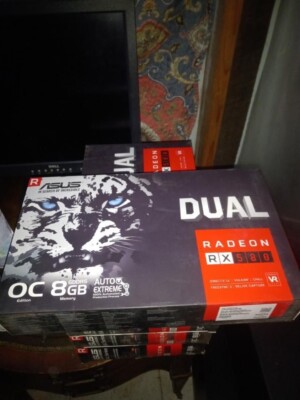 ASUS AMD Radeon RX580 8GB GDDR5 Graphics Card (DUAL-RX580-O8G) OC Edition