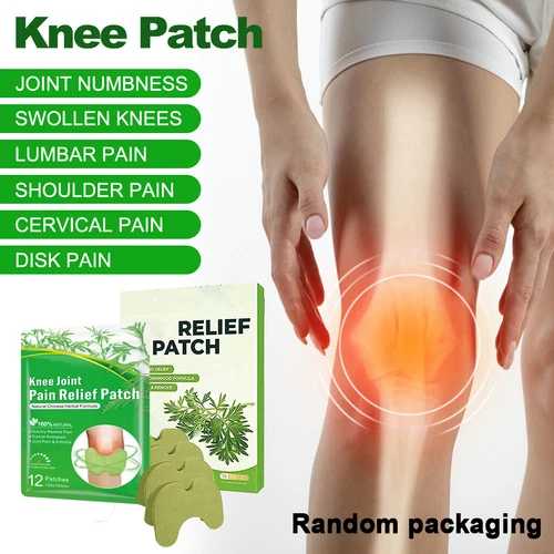 12-180Pcs Knee Wormwood Pain Relief Patches Herbal Pads Plaster Joint Sticker - Picture 10 of 10