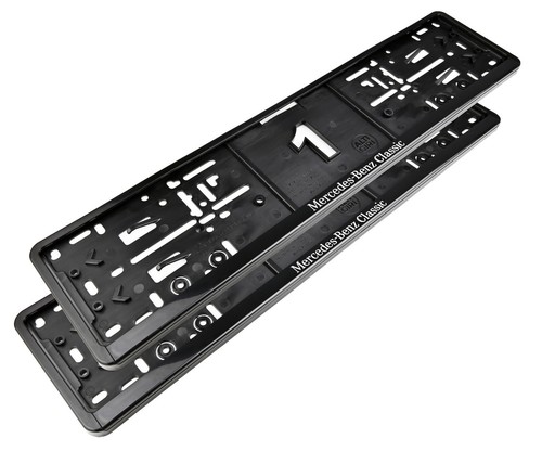2 x Mercedes-Benz Classic Kennzeichenhalter Kostenloser Versand - Bild 4 von 4