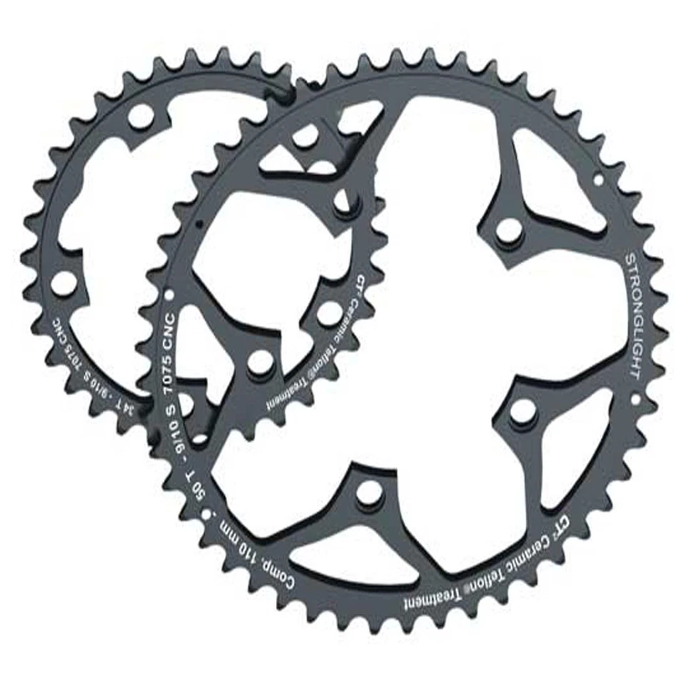 Stronglight 110PCD Type S - 7075 Series 5-Arm Chainring Black High Quality 34T - Image 2 of 4
