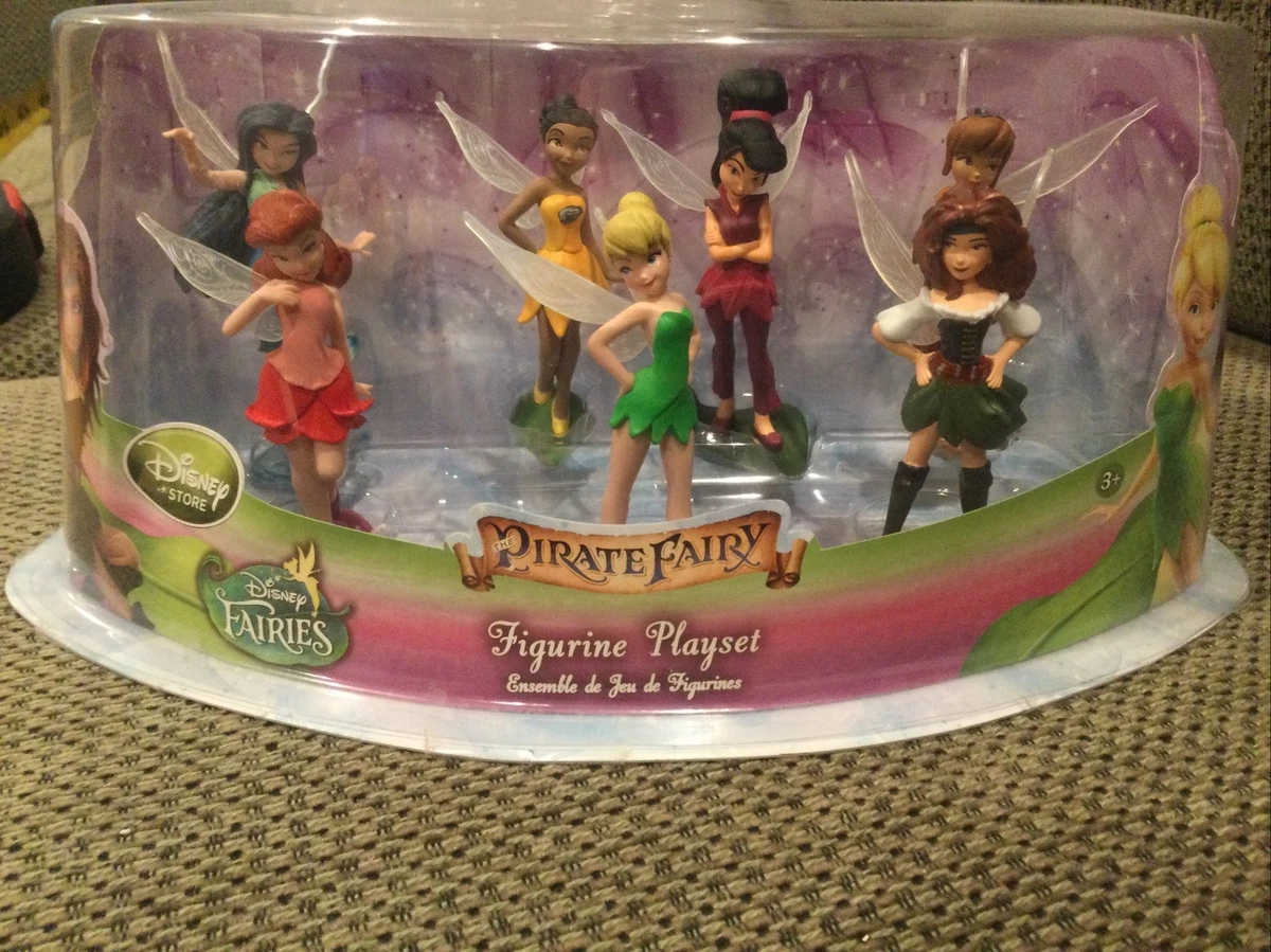 Disney Pirate Fairy Tinkerbell Figure Play Set Figurine Zarina Fawn Silvermist