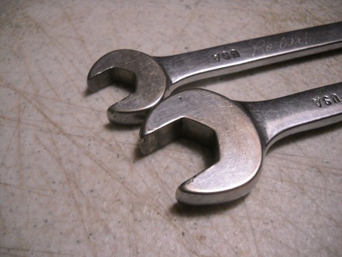 Mac Tools DD1214 3/8" x 7/16" & DD1618 1/2" x 9/16" TWO Double Open End Wrenches - Picture 5 of 22